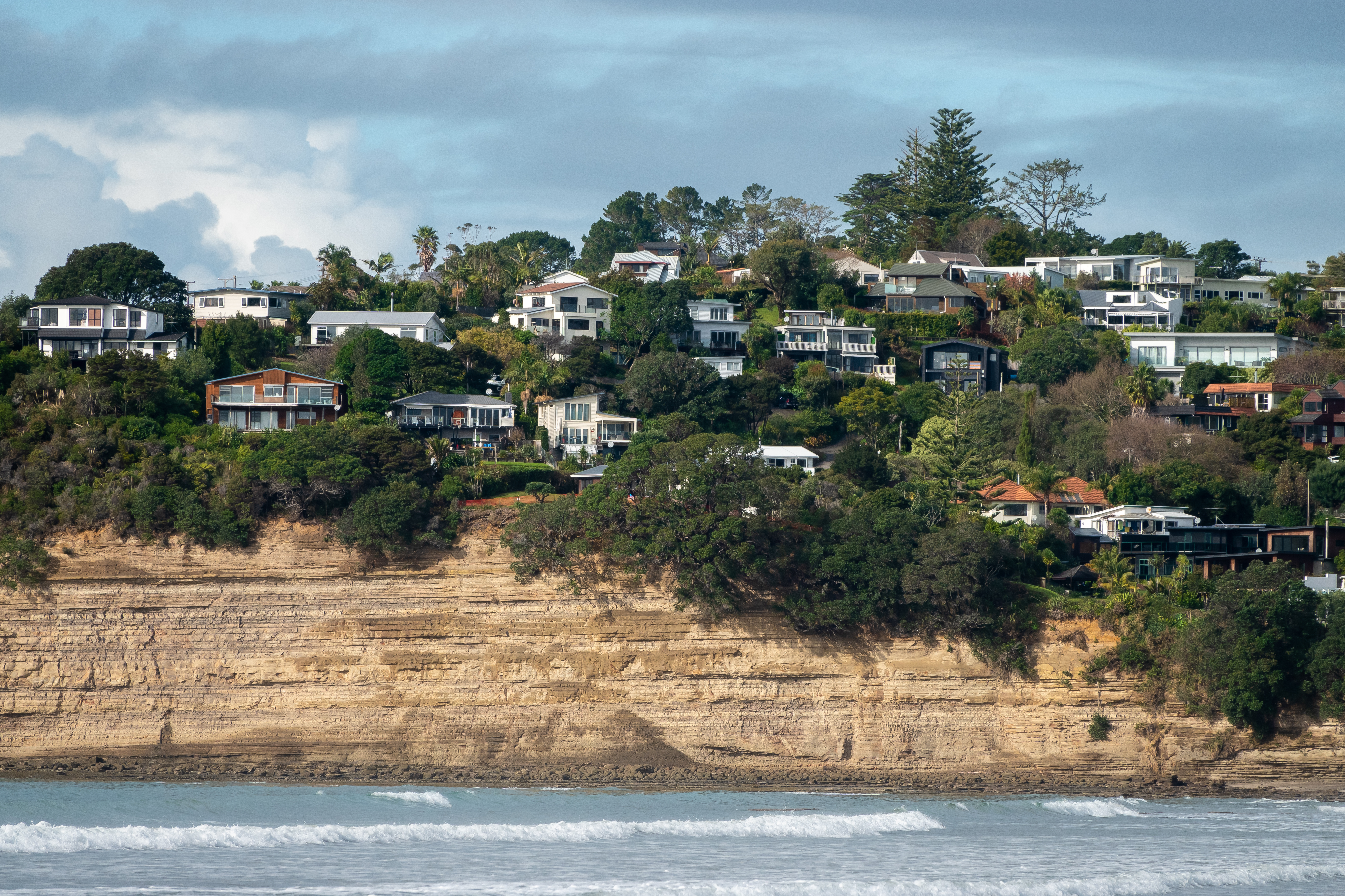 Houses on a cliffside