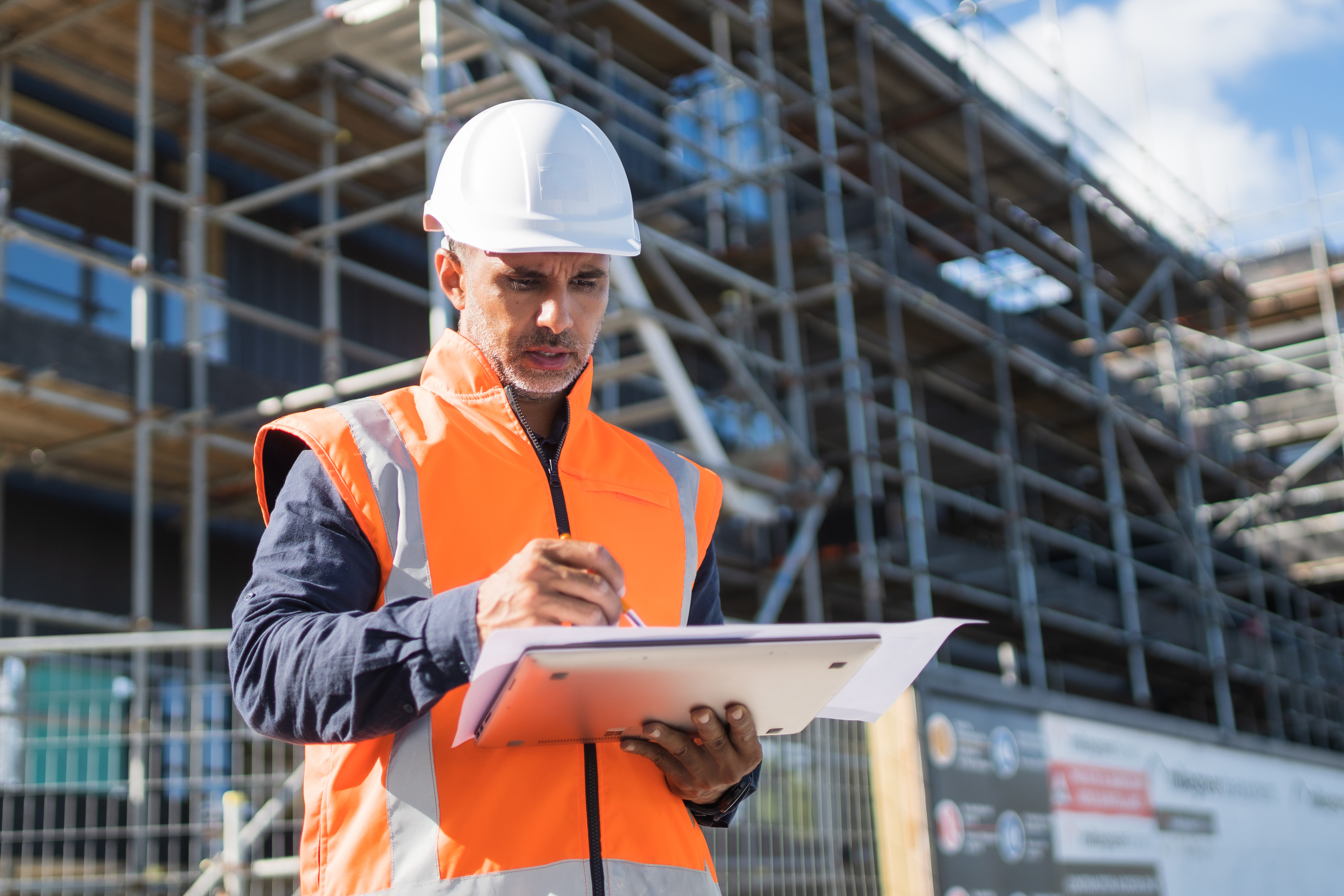 Construction worker in Hi-vis