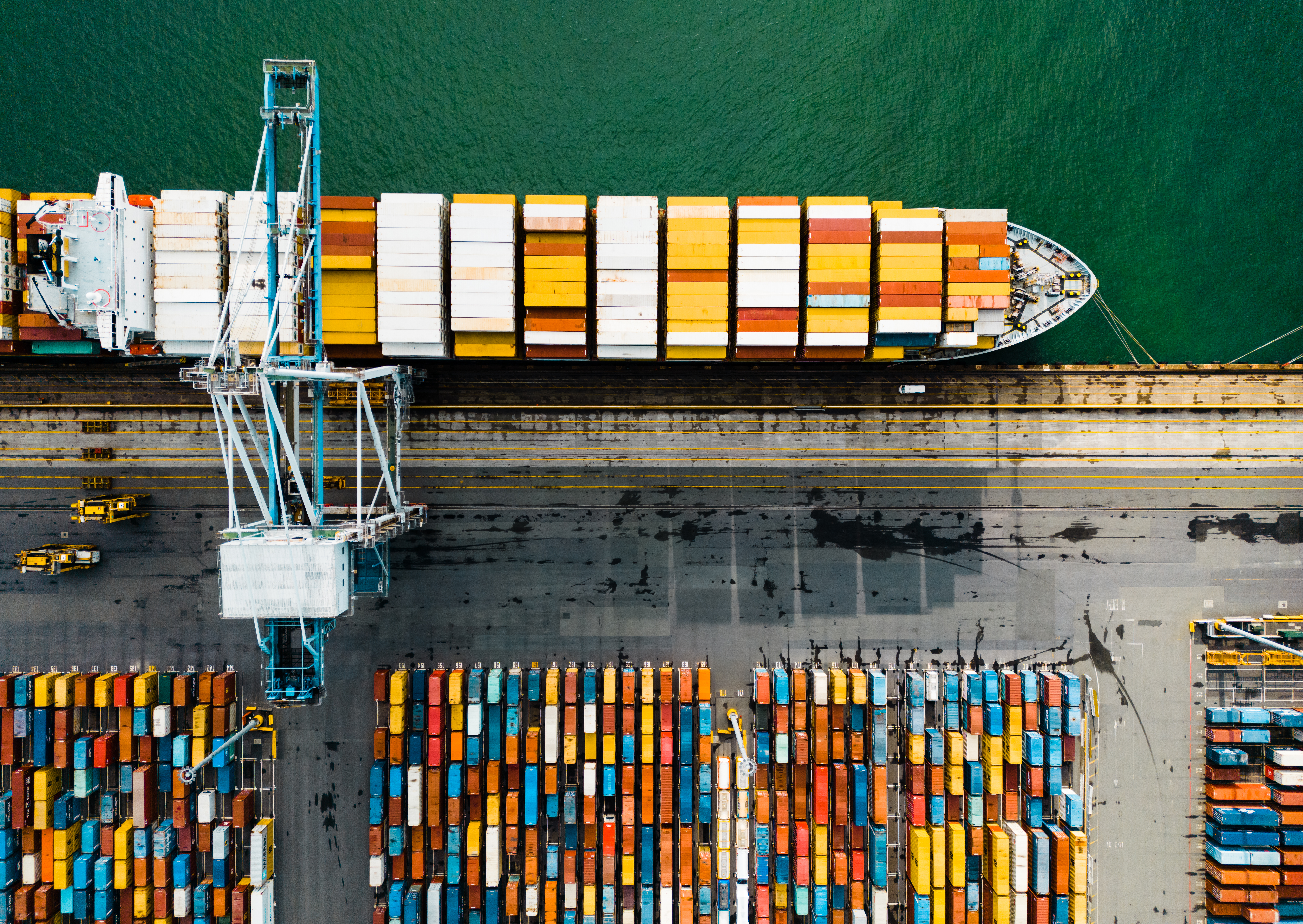 Shipping container stock image